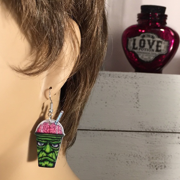 2X HP Zombie Juice Acrylic Earrings - Picture 2 of 6